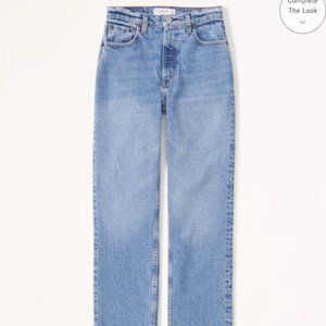 Abercrombie High Rise Straight - Medium Wash - 25s